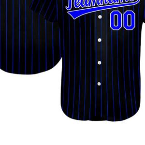 Camiseta de béisbol de avión con botones completos hecha a medida, camiseta para equipo de softbol unisex, ropa de tela ligera, manga corta de Color azul oscuro - Product Image 6