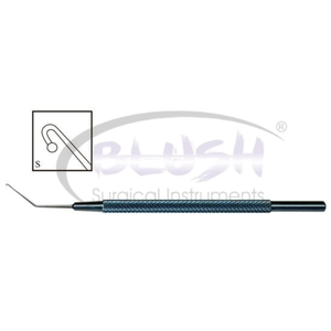 Bonn Iris Hook with Ball Ophthalmic Microsurgical Instrument Eye Surgery Iris <b>Manipulation</b> Retractor Tool By Blush Surgical - Product Image 2