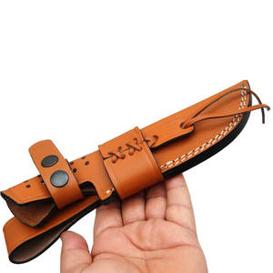 Heavy Duty Leather <b>Knife</b> Sheath Custom Handmade Outdoor Hunting Camping Belt Carry <b>Holder</b> Traditional Leather <b>Knife</b> Sheath - Product Image 6