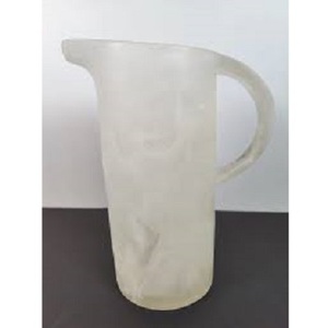 Pichet à eau classique en résine écologique, résistant au lave-vaisselle et au micro-ondes, avec poignée, blanc givré, nouveau design, couleurs personnalisables - Product Image 1