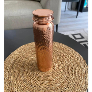 Botella de Agua Potable de Cobre de Alta Calidad, Diseño Martillado, Acabado Brillante, Ecológica, para Bebidas al Aire Libre - Product Image 5