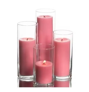 Velas Aromáticas Negras Redondas Hechas a Mano con Vaso de Vidrio para Iluminación Navideña Interior y Exterior y Decoración del Hogar - Product Image 4