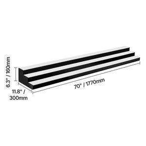 Espositore per Bottiglie di Liquori a LED da 70 Pollici, Scaffale a 3 Livelli per Bar Domestico, Controllo Remoto RF e App, 7 Colori Statici - Product Image 4