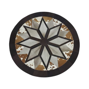 Latest Design OEM Service Low Price High Quality Geniun Cowhide Premium Leather Carpet Modern Patchwork Home Eco Friendly <b>Rug</b> - Product Image 1