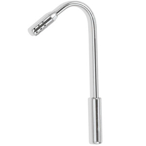 Éjecteur de salive en acier inoxydable, instrument chirurgical dentaire, taille : 4 mm à 18 cm, argent, alimentation manuelle, certifié CE - Product Image 1