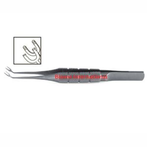 คีมจับยึดแบบมืออาชีพ Hofmann-Polack สำหรับการผ่าตัดจุลศัลยกรรมตา ยี่ห้อ BISONS ผลิตจากสแตนเลสสตีล ใช้ซ้ำได้ - Product Image 2