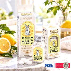 เม็ดยาบ้วนปากสมุนไพรเกาหลี Magic Gargle แอนตี้แบคทีเรีย ปราศจากฟลูออไรด์ ใช้แล้วทิ้ง พกพาสะดวก สดชื่น - Product Image 1