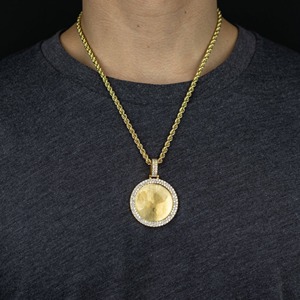 14K <b>Solid</b> <b>Gold</b> Lab Grown Diamond Brilliant Cut <b>Pendant</b> Necklace GIA Certified Classic Style Unisex Gift Yellow White Rose <b>Gold</b> - Product Image 1