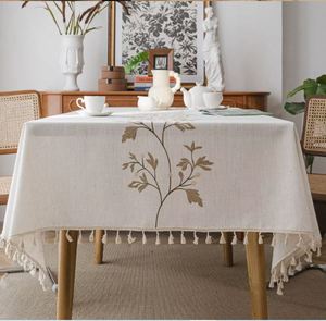 <b>Tablecloth</b>-Oilproof Waterproof Eco-Friendly Durable <b>Square</b> Shape 100% Cotton Woven Solid Modern Home At Bulk price - Product Image 4