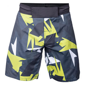 กางเกงชก MMA สำหรับผู้ชาย ลายพิมพ์แบบ Sublimation ระบายเหงื่อได้ดี ทรงปกติ สำหรับฝึกซ้อมศิลปะการต่อสู้แบบผสมผสาน ลายพราง - Product Image 3