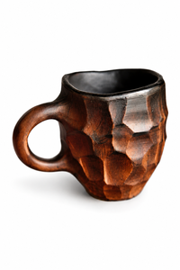 Taza de Madera Moderna Hecha a Mano por ALAN TRADERS, con Asa Tallada, Logotipo Personalizable, Diseño Vikingo, Madera Natural para Bodas y Campamentos - Product Image 3
