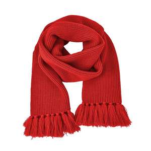 Écharpe tricotée unisexe en gros – Vêtement d'hiver épais – Écharpes souples pour adultes en tricot côtelé personnalisables - Product Image 1