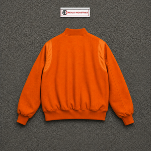 Blouson universitaire moderne orange tendance, léger, pour le quotidien, style streetwear, blouson universitaire moderne, boutons de qualité supérieure, style décontracté, vêtement d'automne, taille régulière - Product Image 6