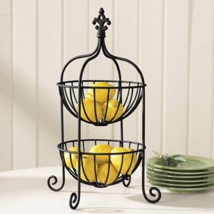 Linea Exports Inc Modern Metal Wire Storage <b>Basket</b> Bowl Shape <b>Stackable</b> Multi Purpose Neatening Organizer - Product Image 4