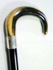 Canne de marche vintage en corne avec poignée, canne de luxe artisanale en corne, bâton de marche traditionnel en corne, canne décorative en corne de buffle - Product Image 3