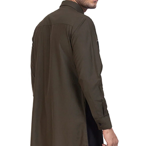 Branded Best Selling Islamic Modest <b>Men</b> Abaya Dress Polyester Washed Plus Size Thermal Breathable Eid Ramadan Wholesale - Product Image 5