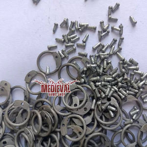 Anneaux en acier doux électrolytique de haute qualité pour armure de chaîne DIY, créez vos propres projets médiévaux artisanaux en métal, Pâques - Product Image 2
