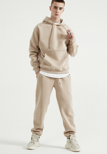 Men's Oversized Hoodie Solid Color Cotton Fleece Casual Streetwear Pullover Autumn Wear - Product Image 3