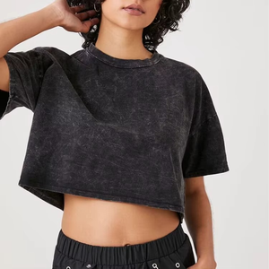 Débardeur court taille haute pour femme, style Y2K, coupe ajustée, tricoté, en polyester/coton écologique, respirant, anti-rétrécissement, séchage rapide - Product Image 1