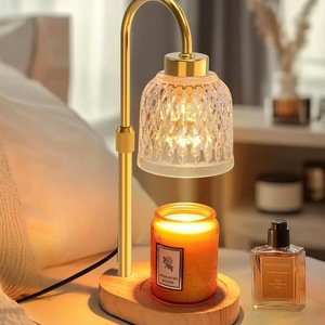LANJO Candle Warmer Lamp Adjustable Height With Timer <b>Dimmer</b> Wax Melt Night Light Gift candle warmer lamp uk plug - Product Image 1