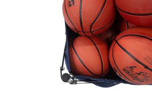 Support de rangement portable et pliable pour ballons de basketball Stag Iconic avec poche en filet, cadre en aluminium, organisateur roulant, chariot à ballons 61x61x50cm - Product Image 5