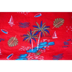 Tissu en coton 100% indien fait main, imprimé au bloc de Jaipur Sanganeri, matière première pour vêtements, vente en gros - Product Image 5