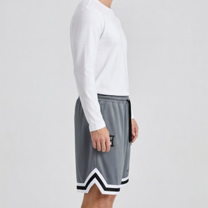 Shorts décontractés d'été pour hommes 100% coton, taille mi-haute, fermeture à cordon, séchage rapide, respirant, conception de logo personnalisé, vente en gros OEM - Product Image 2