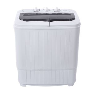 Lavatrice Compatta Semi-Automatica a Doppia Vasca con Pompa di Scarico Integrata, 14.3 Lbs, Grigia, Modello XPB35 188S, 7.7/6.6 Lbs, per Uso Alberghiero, Spina USA - Product Image 5