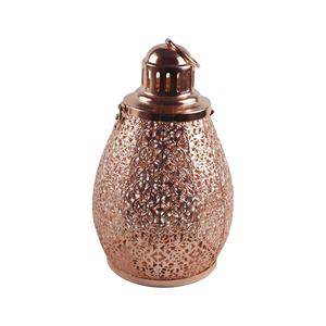 Linterna estilo marroquí antiguo, candelabro colgante con diseño de acabado pintado de vidrio amarillo y dorado - Product Image 4