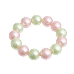Bracelet Perles Rose Vert Bubble Gum pour Femme, Bijou Tendance, Bracelet Perlé Élégant, Accessoire de Poignet en Perles, Idéal pour Soirées, Cadeau - Product Image 1