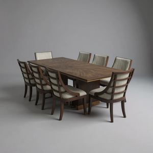 Juego de Comedor Premium Da Vinci de 9 Piezas, Muebles Modernos de Lujo para el Hogar, Hotel y Hostelería - Product Image 3