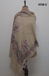 Étoles 100% Laine avec Bordure Brodée Florale sur 4 Côtés - Product Image 5