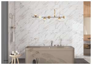 Dalle de porcelaine Super Gloss Endless 600x1200, grand format moderne, pour mur et sol, finition polie premium, qualité export. - Product Image 3