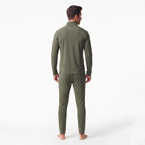 Men's Nylon Polyester Sports Tracksuit Zip Stand Collar <b>Jacket</b> Jogger Set Custom <b>Reflective</b> Logo Training Sportswear Clothing - Product Image 3