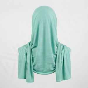 ผ้าพันคอไหมพรมลายปักดิ้นร้อน ดีไซน์ผ้าโพกหัวฮิญาบสำหรับผู้หญิง ขนาด 70x170 ซม. คุณภาพสูง ผ้าคลุมศีรษะทันสมัย นุ่มสบาย สีสันปรับแต่งได้ ดีที่สุด - Product Image 2