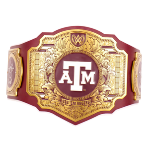 Cinturón de Campeonato Texas A&M Aggies, Cinturón de Lucha Libre Personalizable, Cinturón Deportivo Coleccionable de Alta Calidad para Fanáticos - Product Image 2