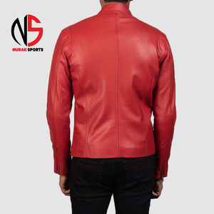 Chaqueta de Cuero de Primera Calidad para Hombre, Estilo Moderno, con Cuero Vacuno 100% Original, Servicio OEM, Personalizada 2026 - Product Image 2