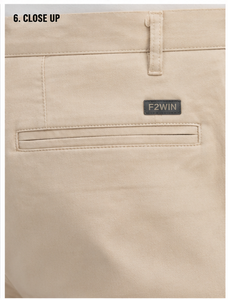 Pantalones Casuales de Lona de Algodón para Hombre, Corte Recto, Color Caqui, Cintura Media, Cierre de Botones, Frente Plano, Antiarrugas, Secado Rápido, Transpirables, para Verano - Product Image 5