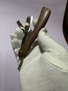 Obexa Professional Wooden Bone & Horn <b>Single</b> <b>Blade</b> Non-Disposable Underarm Use Shaving <b>Razor</b> for Men - Product Image 4
