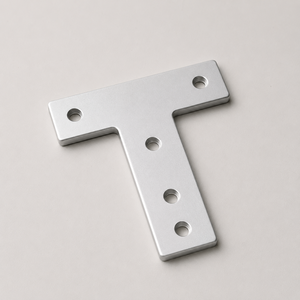 Piezas de Aluminio Mecanizadas por CNC Personalizadas, Mecanizado CNC, Perforación y Roscado, Placa Conectora Roscada de Aluminio - Product Image 3