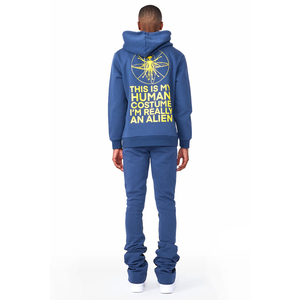 Survêtements homme 100% coton, coupe évasée, multicolores, logo personnalisé OEM, respirants. - Product Image 2