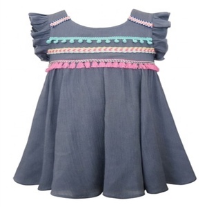 Vestido de verano de muñeca con volantes, manga corta, bonito encaje en la parte delantera y trasera - Product Image 6