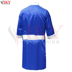 Nouvelle Arrivée Robes de Boxe Personnalisées en Satin pour Arts Martiaux et Kickboxing, Robes d'Entrée de Combat en Soie sur Mesure avec Ceintures - Product Image 6