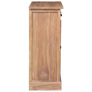 Armoire latérale en teck massif 25,6''x11,8''x29,5'' - Buffet en teck massif - Product Image 5