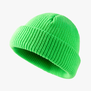 Gorro de Punto Acrílico Negro Unisex de Harry Johnson Production, Diseño Casual con Borde, para Adultos, Color Sólido, 56-58CM - Product Image 4