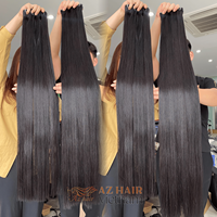 Lots de Cheveux Naturels Vietnamiens 100% Bruts, Super Double Drawn, Lisses Comme des Baguettes, Cheveux Humains Longs de 80 à 40 Pouces, Prêts à Expédier