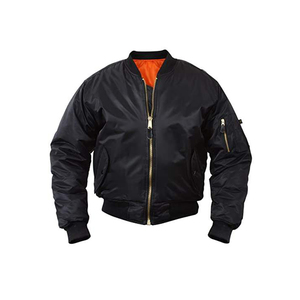 Bomber <b>Jacket</b> Classic Style Reversible Orange Lining Winter Padded Aviator Puffer Coat - Product Image 1
