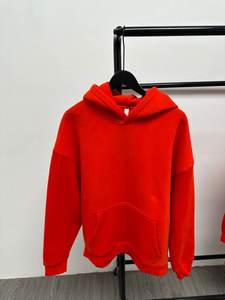 Custom Embroidery Logo Cotton Fleece Oversized Heavyweight Pullover Hoodies Blank <b>Pink</b> <b>Jumper</b> Sweater <b>Men</b> Hoodies High Quality - Product Image 1