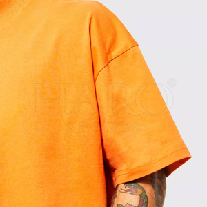 เสื้อยืดคอตตอนเนื้อหนาทรงหลวมสำหรับผู้ชาย ทรงโอเวอร์ไซส์ สไตล์ลำลอง แฟชั่นสำหรับออกกำลังกายและสตรีทแวร์ - Product Image 3