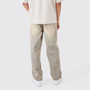 Últimos pantalones vaqueros de mezclilla lavada de alta calidad para hombre, pantalones casuales de corte recto y holgado con bordados vintage estilo hip hop - Product Image 4